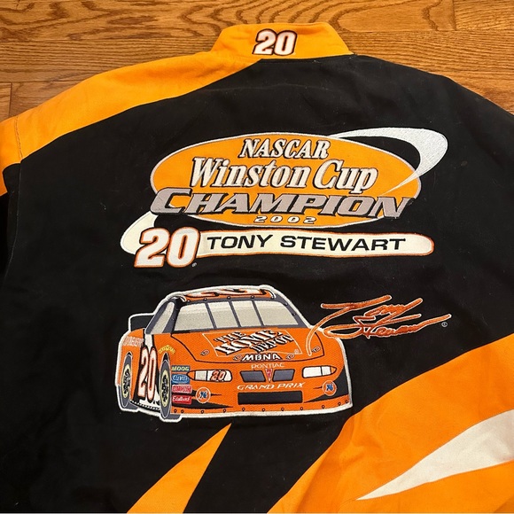Vintage JH design Tony Stewart Home Depot Chase nascar racing jacket size large - Picture 9 of 9